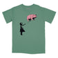 Banksy Floyd Relaxed T-Shirt (Inspired by Banksy & Pink Floyd)