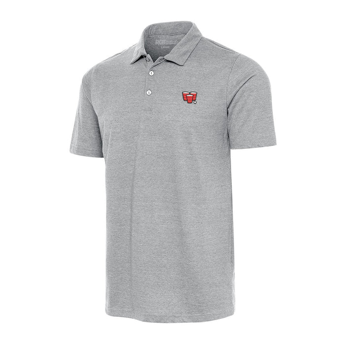 Beer Pong Icon - Heathered Blend Polo