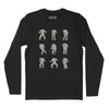 Big Grey Suit Long Sleeve T-Shirt (Inspired by The Talking Heads) - Black