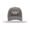 Bourbon Helps - Dad Hat - CHARCOAL