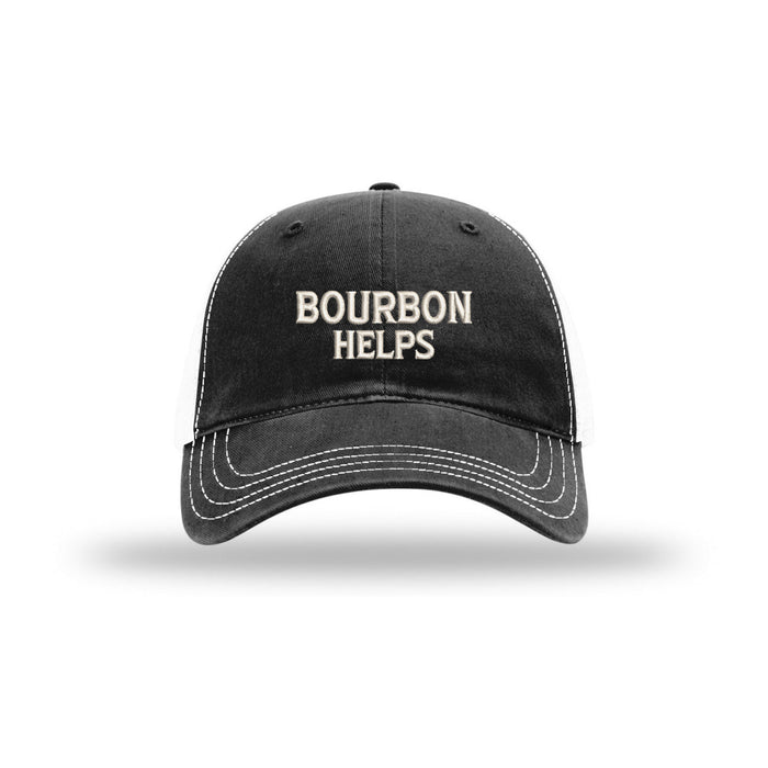 Bourbon Helps - Soft Mesh Trucker
