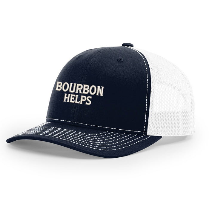 Bourbon Helps - Structured Trucker