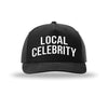 Local Celebrity 5-Panel Structured Snapback Hat - BLACK