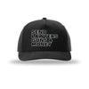 Send Lawyers, Guns, and Money 5-Panel Structured Snapback Hat - BLACK