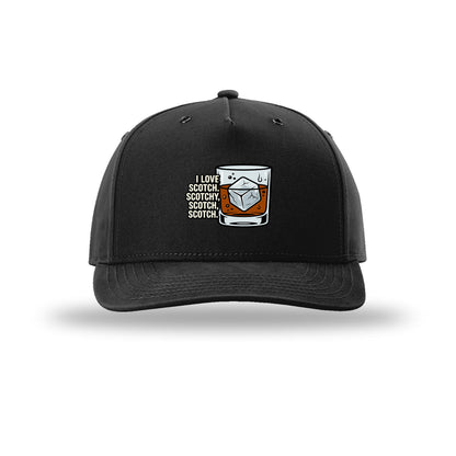 I Love Scotch 5-Panel Structured Snapback Hat