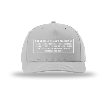 Surgeon General Warning Label 5-Panel Structured Snapback Hat