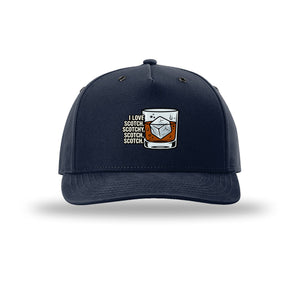 I Love Scotch 5-Panel Structured Snapback Hat