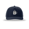 Hello Darkness My Old Friend 5-Panel Structured Snapback Hat - NAVY
