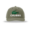CHUBBS 5-Panel Structured Snapback Hat - OLIVE