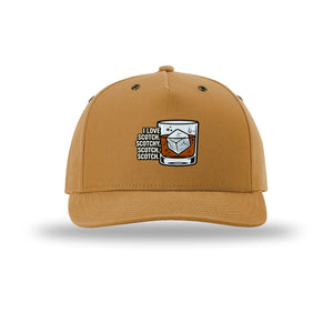 I Love Scotch 5-Panel Structured Snapback Hat