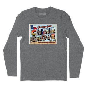 China Grove Postcard Long Sleeve T-Shirt (Inspired by The Doobie Brothers)
