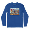 China Grove Postcard Long Sleeve T-Shirt (Inspired by The Doobie Brothers) - Royal