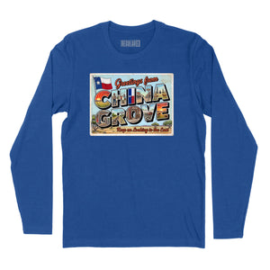 China Grove Postcard Long Sleeve T-Shirt (Inspired by The Doobie Brothers)