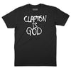 Clapton is God Graphiti T-Shirt - BLACK