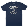 Clapton is God Graphiti T-Shirt - NAVY