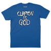 Clapton is God Graphiti T-Shirt - ROYAL