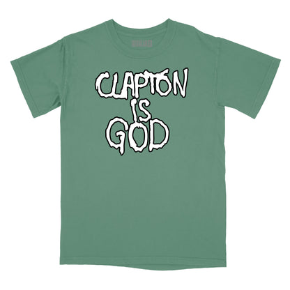 Clapton is God Graphiti T-Shirt Relaxed Fit T-Shirt