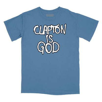 Clapton is God Graphiti T-Shirt Relaxed Fit T-Shirt
