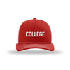 College Structured Trucker - RED
