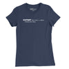 Corner Definition Womens T-Shirt - NAVY