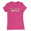 Crafty AF Beer Womens T-Shirt - Berry