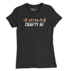 Crafty AF Beer Womens T-Shirt - Black