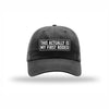 My First Rodeo Carbon Fiber Patch Dad Hat - BLACK