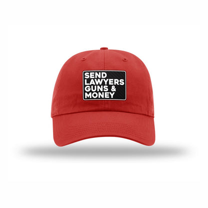 Send Lawyers Guns & Money Carbon Fiber Patch Dad Hat