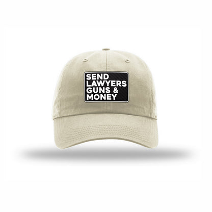 Send Lawyers Guns & Money Carbon Fiber Patch Dad Hat
