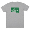 Dark Desert Highway Road Sign T-Shirt - Heather Grey
