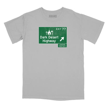 Dark Desert Highway Road Sign Relaxed Fit T-Shirt