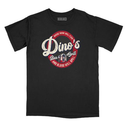 Dino's Bar & Grill Relaxed Fit T-Shirt - Where Blood Will Spill