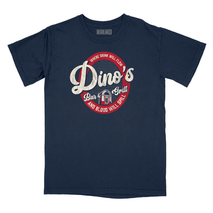 Dino's Bar & Grill Relaxed Fit T-Shirt - Where Blood Will Spill