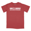 Dirty Deeds Are Not Dirt Cheap Relaxed Fit T-Shirt - Brick