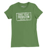 Double Secret Probation Stamp Womens T-Shirt - Leaf