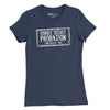 Double Secret Probation Stamp Womens T-Shirt - Navy
