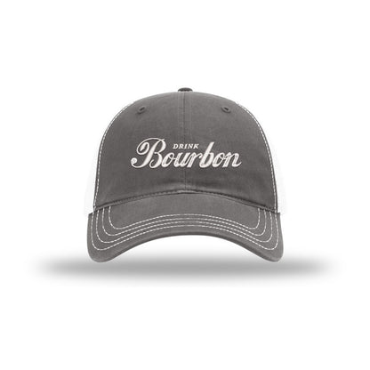 Drink Bourbon Soft Mesh Trucker