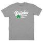 Drinks Well With Others Shamrock T-Shirt