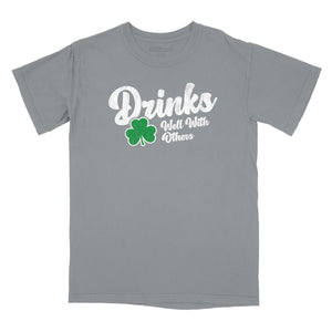 Drinks Well With Others Shamrock Premium Relaxed T-Shirt