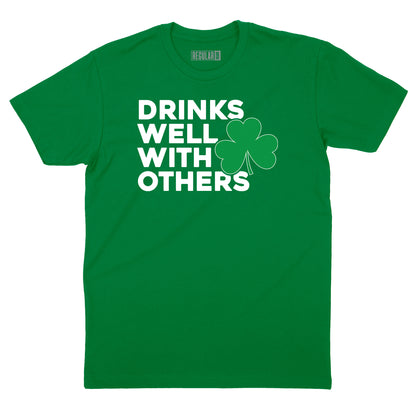 Drinks Well With Others Shamrock T-Shirt