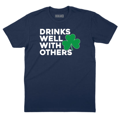 Drinks Well With Others Shamrock T-Shirt