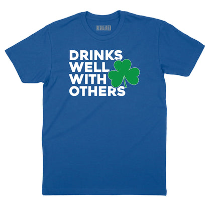 Drinks Well With Others Shamrock T-Shirt