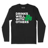 Drinks Well With Others Shamrock Long Sleeve T-Shirt - Black