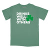 Drinks Well With Others Shamrock Relaxed T-Shirt - PINE