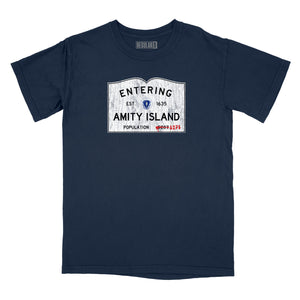 Amity Island Sign Relaxed Fit T-Shirt
