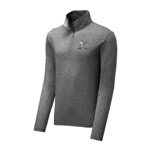 Fighting Judge Smails Triblend Quarter Zip Pullover