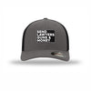 Flexfit Send Lawyers Guns & Money Carbon Fiber Patch Trucker Hat - CHARCOAL/BLACK