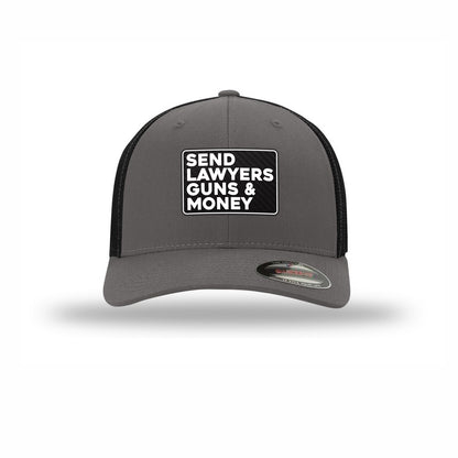 Flexfit Send Lawyers Guns & Money Carbon Fiber Patch Trucker Hat