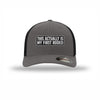 Flexfit My First Rodeo Carbon Fiber Patch Trucker Hat - CHARCOAL/BLACK