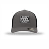 Flexfit I Don't Feel Tardy Carbon Fiber Patch Trucker Hat - CHARCOAL/BLACK